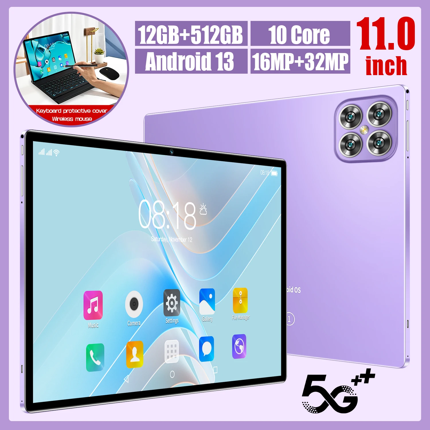 K11 New 10 Inch MTK 6762 Capacitive Screen Children's Tablet Phone Rugged Drawing Android 14 3G 4G 12GB+512GB Tablet Pc - Image 3