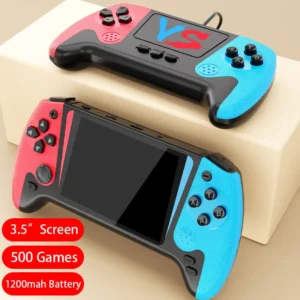 Multi Colors Q21 Video Game Console 500 in 1 3.5 Inch Screen Childhood Game Console Gift for Boys and Girls