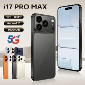 17 PRO Unlocked Dual SIM 5G 4G Android 14 Smartphone, 12GB+512GB Large Storage, Ultra Slim Stylish Design, Camera Look Phone