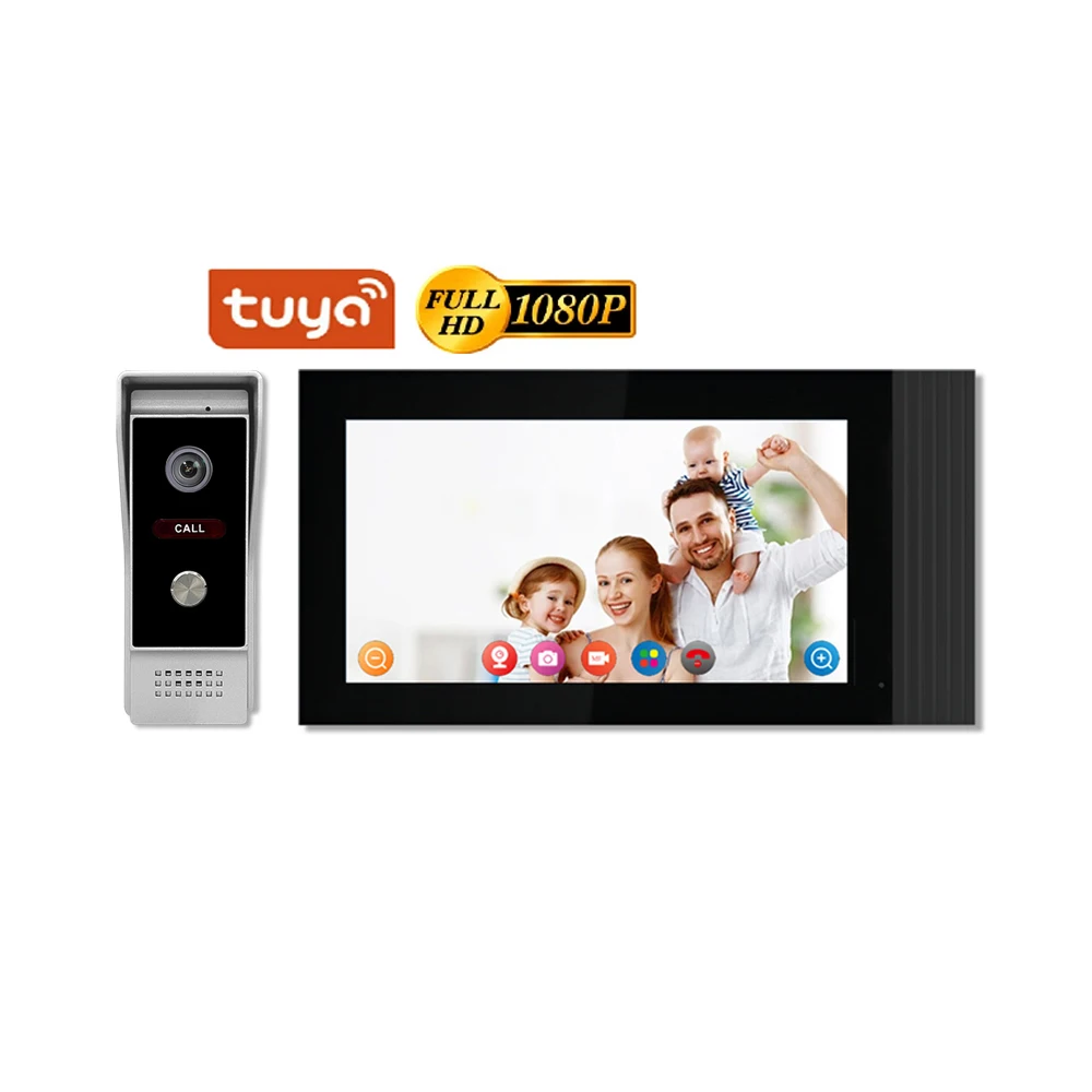 New Product Tuya Smart Video Doorbell With Monitor Analog Monitor Ahd 7 Inch Tft Lcd Video Door Intercom