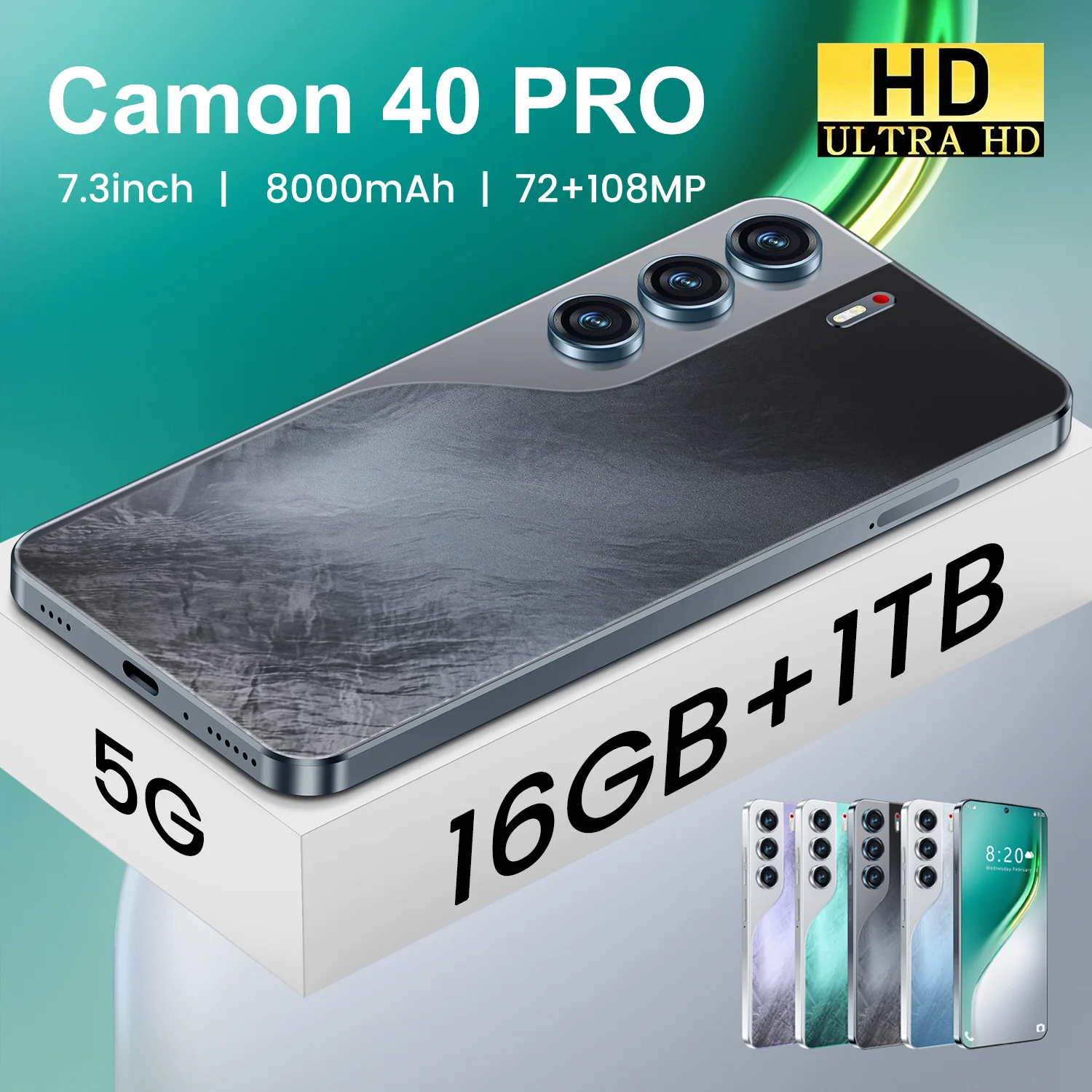 Camon40 Pro Cross-Border Android Mobile Phone 16 1T Generation OTG Octa Core CPU English Operating Language Available AliExpress - Image 3