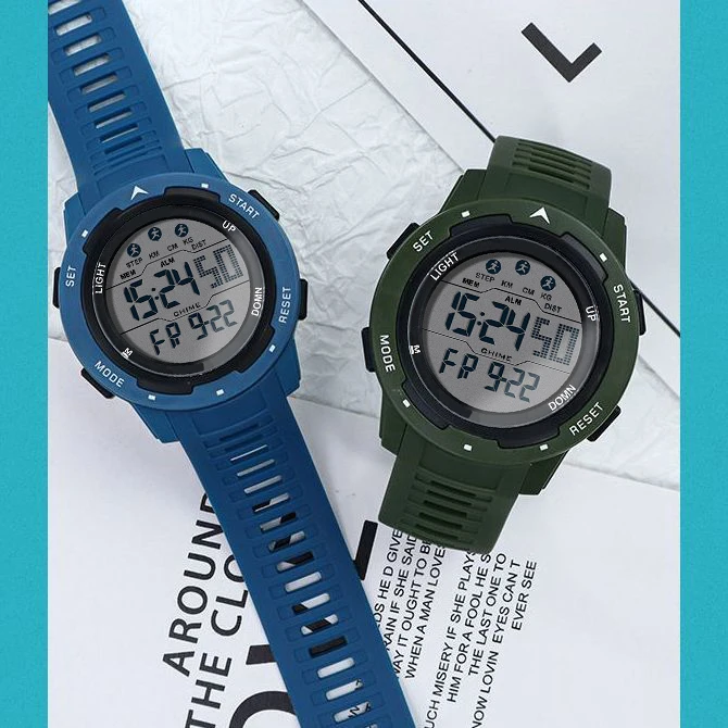 Men's Digital Sports Watch Large Face Waterproof Wrist Watches for Men with Stopwatch Alarm LED Back Light - Image 3