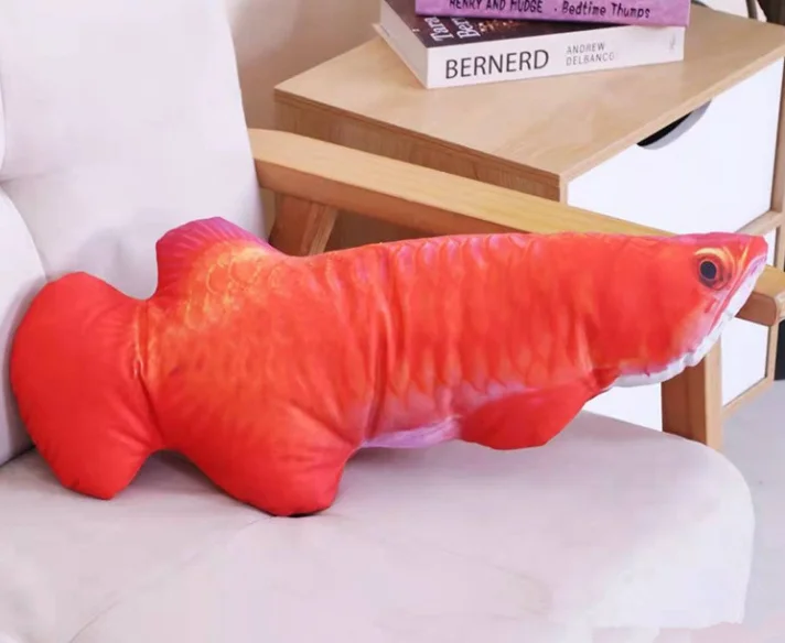 Wholesale Cat Sleeping Chew Toy Fish Plush Pillow Many Types of Fish Cat Toy Pack of 5 - Image 4