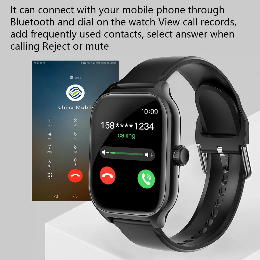 MVP-190 Android Smart Watch 2.3 Inch HD TFT Display Music Player Answer Call Multi-Sport Tracker Fitness Tracker IP67 Waterproof Pack of 20 - Image 2