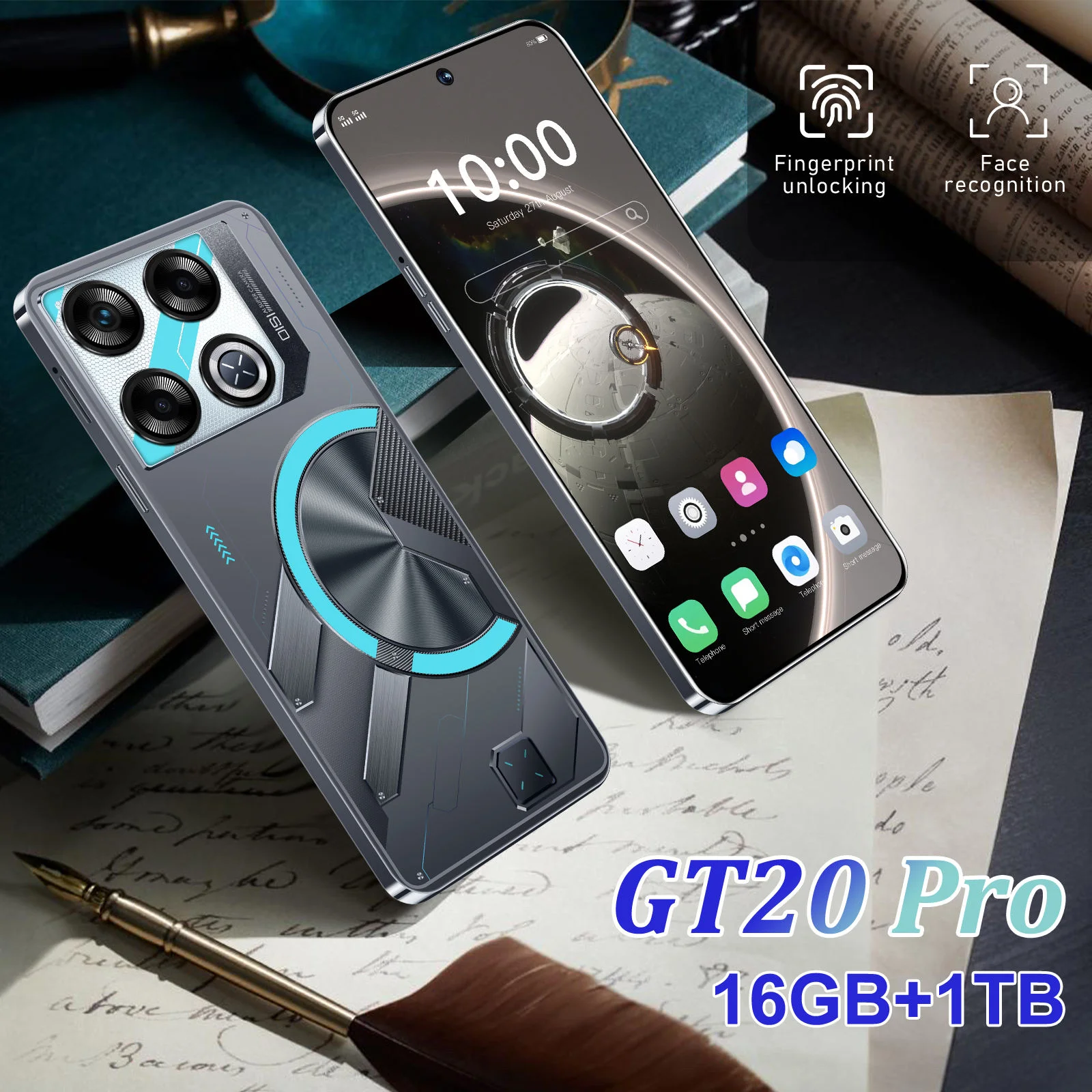 Brand New GT20 Pro Android 15 Gaming Smartphone With Dual Sim 108mp Rear Camera Hd Screen Resolution in English - Image 4