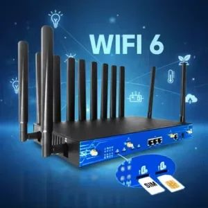 4 SIM Card Slots 5G 4G ESIM Wifi6 Router MT7981B Openwrt 21 1000M POE LAN Ports Wireless Wi-fi Lte Modem