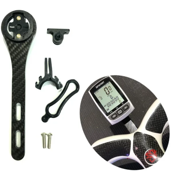 Customized Carbon Fiber Stopwatch Speedometer Bicycle Computer Holder ...