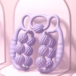 Upgraded 13-Roller Circular Leg Massager for Yoga Full Wrap Clamping Slimming Shaping & Muscle Relaxation for Thighs & Calves Pack of 10