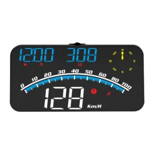 Head GPS Speedometer HUD Digital Speed Display MPH/KM/H 3-Stage Speed Alarm Blue White Backlight All Vehicles 1 Year