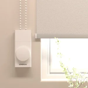 Zemismart Matter Thread Built-in Battery Blind Driver Smart Bead Chain Curtain Motor App Voice Knob Control Smart Home Products Pack of 2