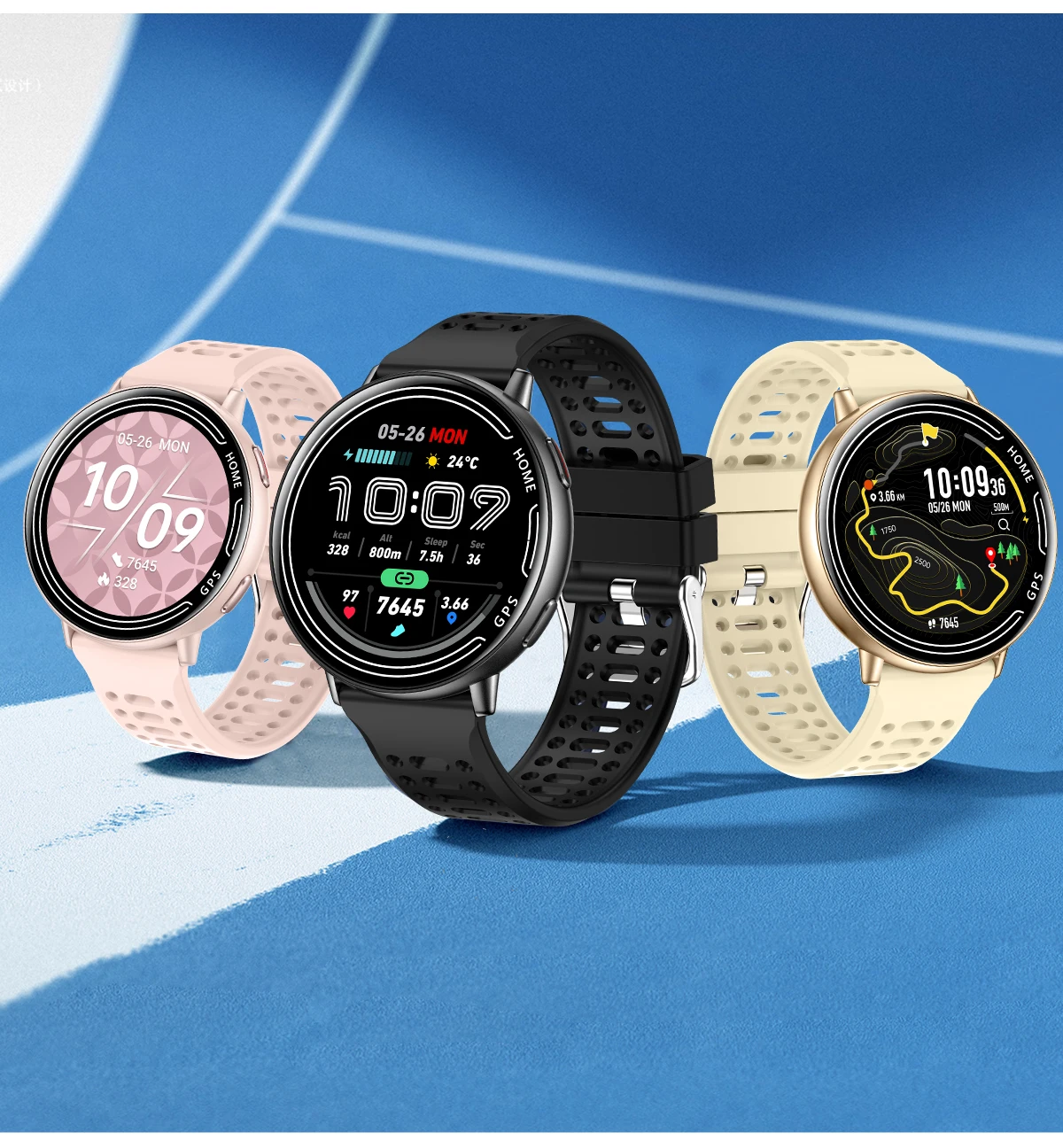 Women's Health Bluetooth Smart Watch 1.39" TFT High-definition Display Waterproof GPS Wrist Navigation Smart Watch KC100 - Image 4