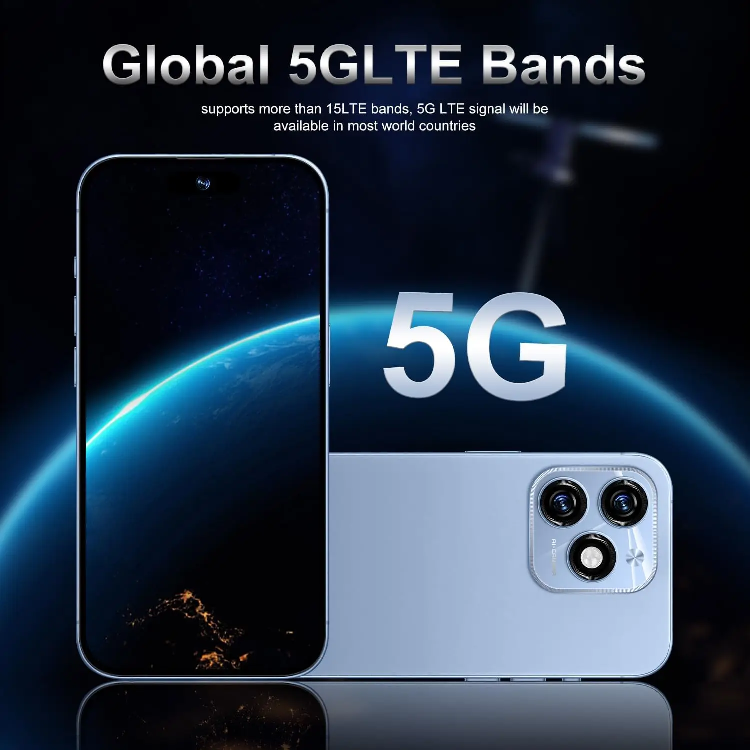 I15 Pro MAX Octa Core LTE Android 13 Smartphones 16GB+1TB Global Version Unlocked 48 MP Rugged IP68 CDMA Big Screen 2K - Image 3