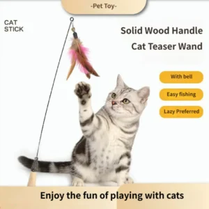Factory Direct Guangdong CFA Competition Grade Detachable Replacement Head Spring Internet Celebrity Cat Teaser Wand Wire Toy Pack of 100