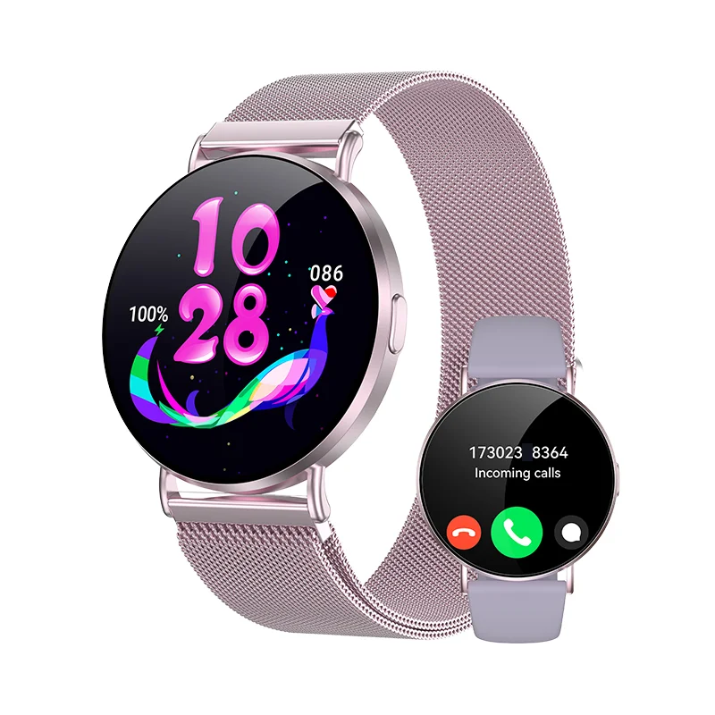 Dropshipping Hot IP68 Waterproof Alloy Kw10 Smartwatch Unisex Fitness Tracker Remote Control Heart Rate Monitoring Pack of 2 - Image 3