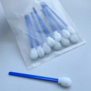 10 Swab Packed 708 Type Open-Cell Foam Tip Swabs Kitchen Clean Sponge Stick Disposable Blue Rigid Handle