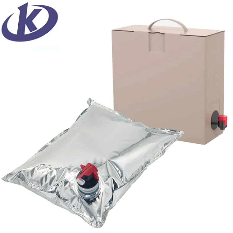 Reusable Bag in Box 1L 5L with Valve for Wine Juice Beverage Syrup Coffee Water Packaging