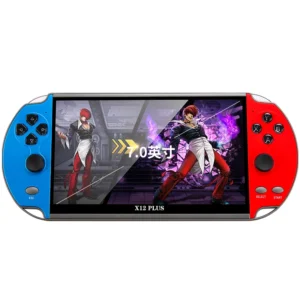 X12 Plus Classic Video Game Console 7 inch Large Screen Handheld Built-in 10000 Games X12Plus Retro Handheld Game Player