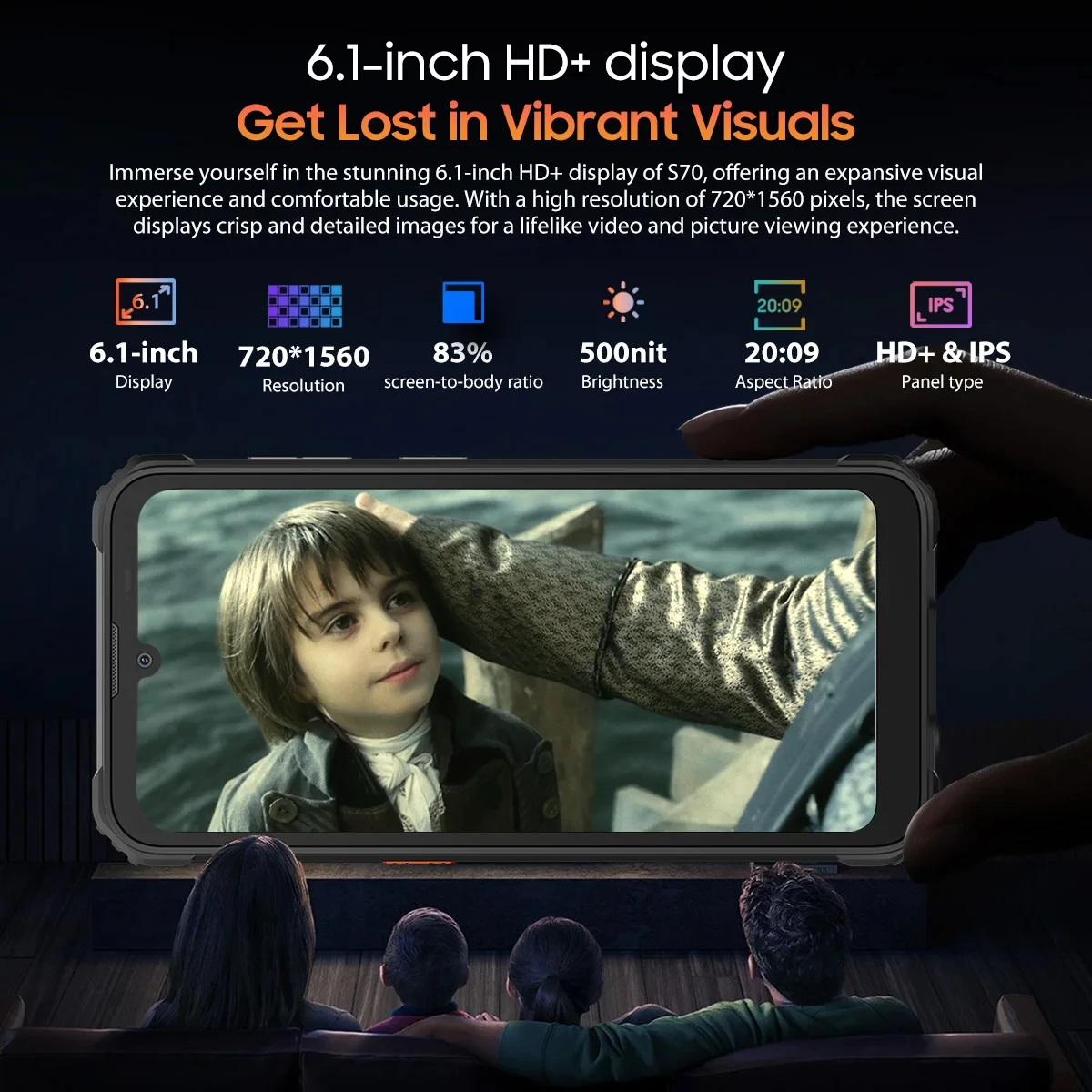 OSCAL S70 Mobile Phones 3g&4g Smartphone 6.1Inch Smart Phone 5g Smartphone Android 12 4GB 32GB Rugged Phone 13MP Cellphone - Image 3