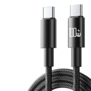 100W Phone Cable Nylon Data Transfer Type C-Type C Cables Braided USB-C Adapter Cables for Iphone for Huawei for Xiaomi Pack of 10