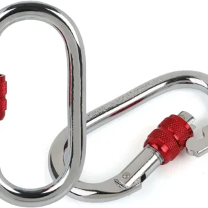 Carabiner Clip 4 Inch 25 KN Heavy Duty Locking Carabiner Large Oval Carabiner for Climbing Hammocks Camping Gym
