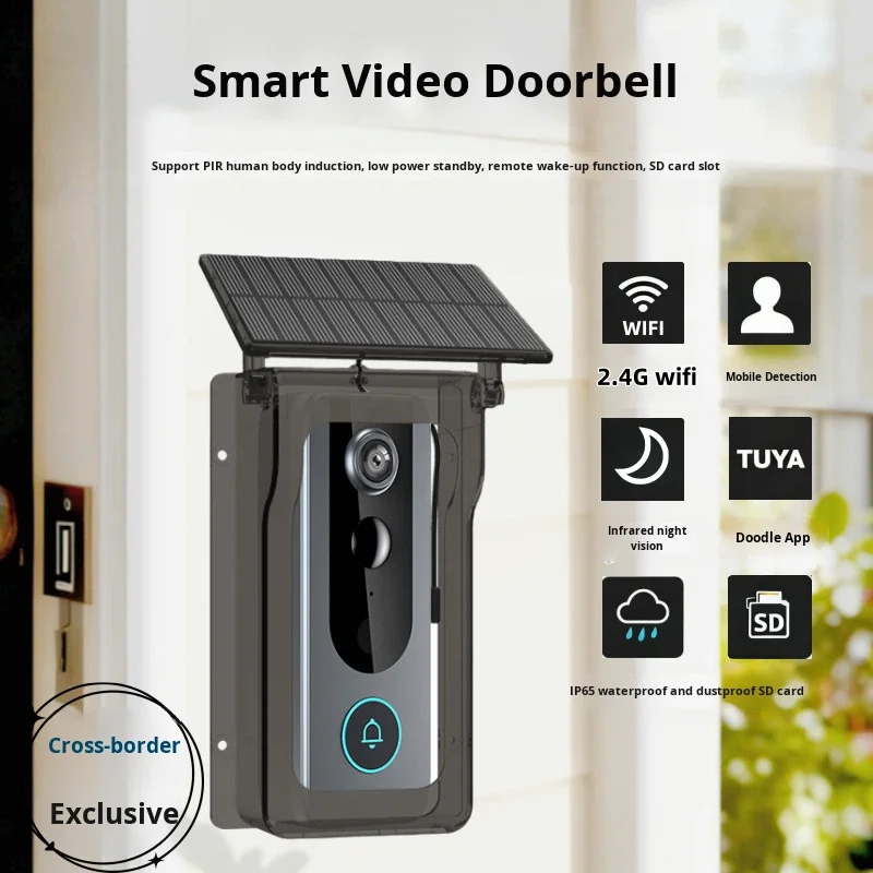 FY846 Wireless Two-way Intercom Video Doorbell HD Night Vision Graffiti Smart Wireless Doorbell Pack of 50 - Image 2