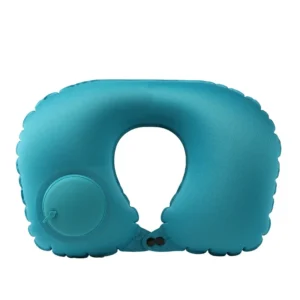 Portable Inflatable U-Shaped TPU Lightweight Travel Pillow Foldable Airplane Neck Pillow 30x30x10cm Dimensions for Comfortable