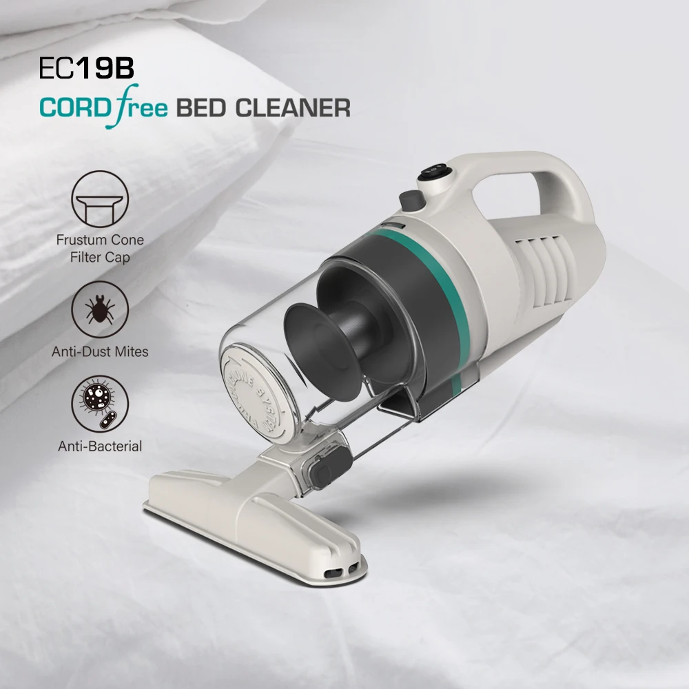 ELUXGO Low Noise Dual Power Handheld Cordless Bagless Mini Bed Vacuum Cleaner Cyclone Vacuum Cleaner - Image 3