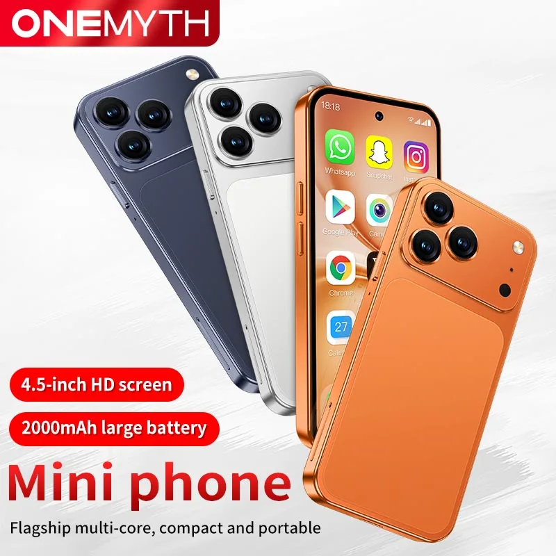 ONEMYTH A19Pro Mini Smartphone 4G Dual SIM 4.5" HD Mobile Phone 2000mAh 2GB+16GB Android 10.0 Play Store Small Cellphone Face ID Pack of 5 - Image 2