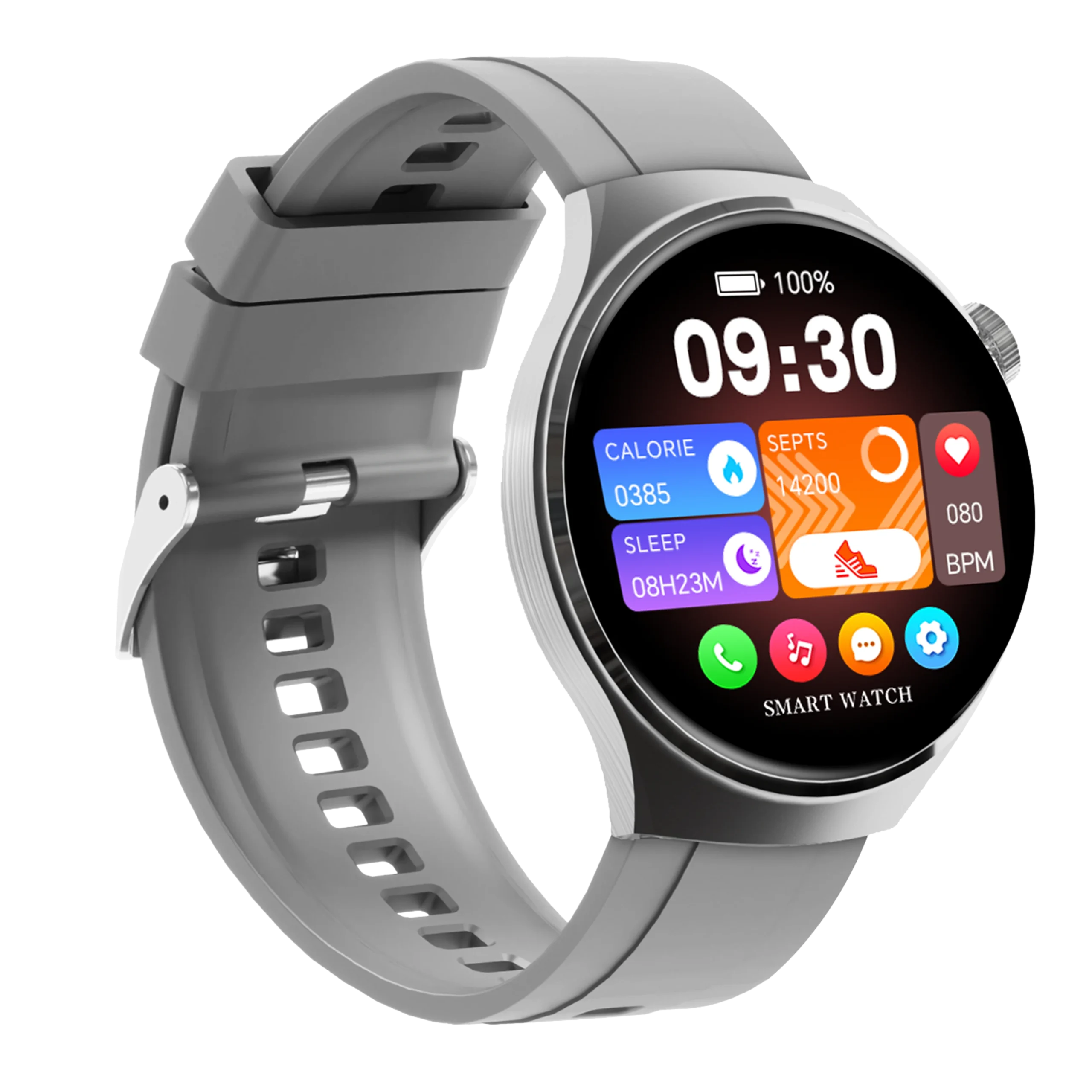 Round Design V19Z Adult Bluetooth Call Smart Watch 450mAh H Band APP Pedometer Heart Rate Monitoring IP68 Waterproof Smart Watch - Image 2