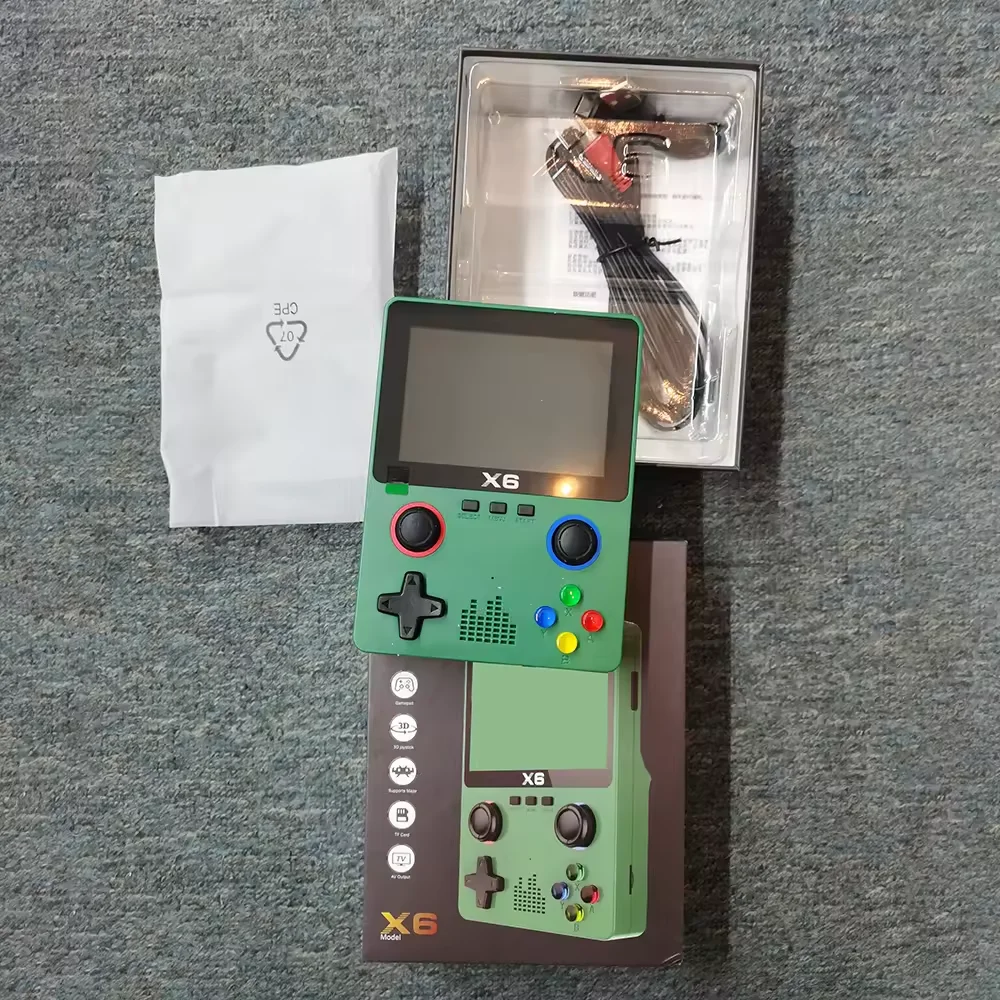 New Features X6 Handheld Game Console 3.5 Inch Screen Portable Handheld Game Console 10000+ Classic Games Kids Gifts - Image 2