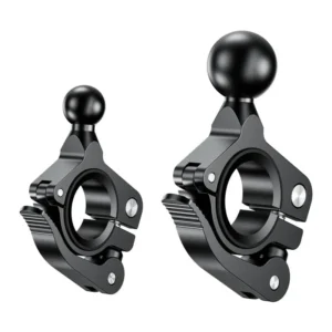 Quick Release 17mm 1 Inch Aluminum Alloy Ball Solid Handlebar Clamp Mount Base for Bike Phone Holder with for Ram Mounts
