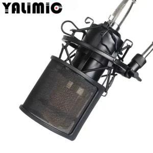 YALIMIC Portable Blowout Prevention Net Anti-Noise Windproof with Foam Metal Plastic Low MOQ for Singing Mounts & Stands Pack of 2