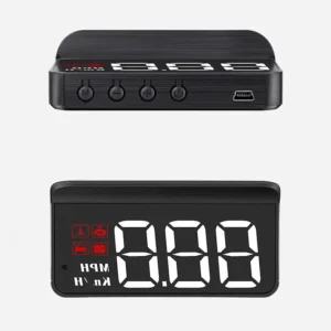Car HUD Head-Up Display with Navigation Speedometer Water Temperature Digital LED Projected OBD Placement Speed Function