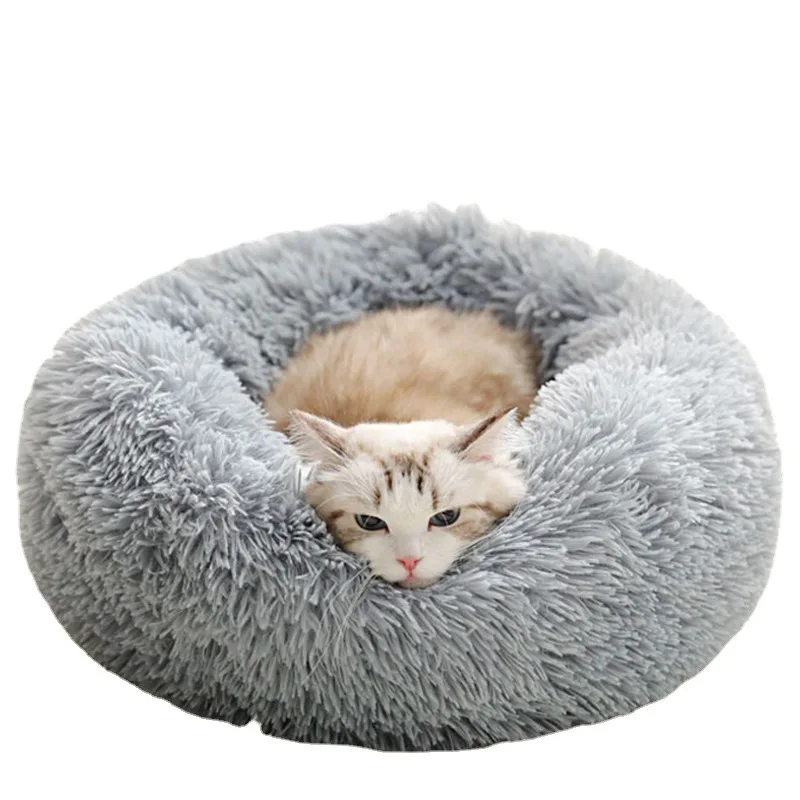 Super Soft Dog Cushion Round Washable Plush Donut Puppy Cat House Velvet Mats Sofa Portable Pet Bed Pack of 10 - Image 3