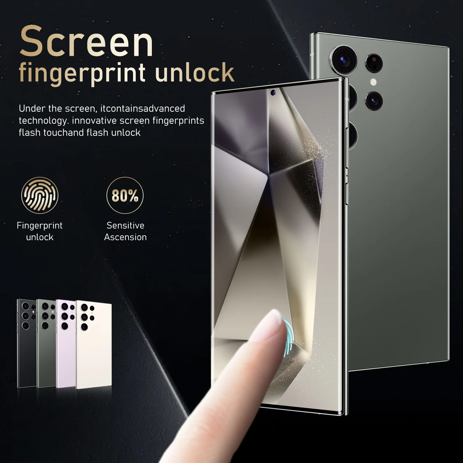 5G Smartphone S24 Ultra Telephone 7.3 Inch Global Version Dual SIM Card Android 13 Cell Phone Mobile Phones 4G5G - Image 2