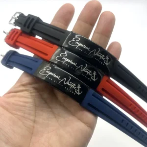 QR Code Medical Alert ID Bracelets for Sport Travel Silicone Waterproof Wristband More Space Custom Emergency Medical ID Pack of 100