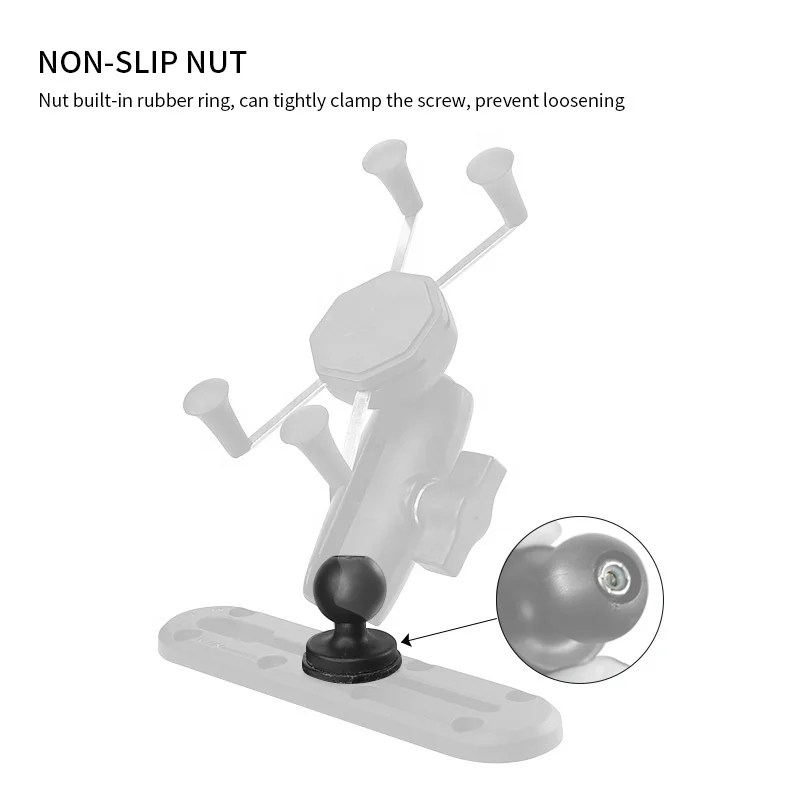 1-Inch T-Bolt Ball Adapter Plastic RAM Mounts Track Ball Go Pro Holder Motorcycle Camera Phone Kayaks Grip Home Dashboard Use Pack of 2 - Image 3