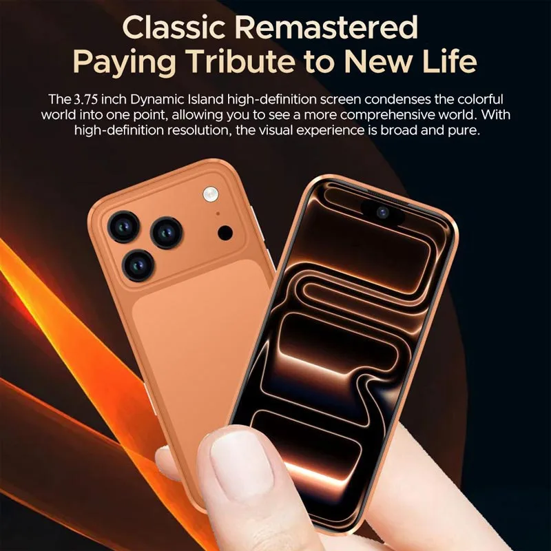 Mini I17 MINI 3G Tiny Smartphone Android System Play Store 1GB+16GB WhatsAPP GPS WiFi Dual SIM Card 3.0" Small Smart Cellphone Pack of 5 - Image 2