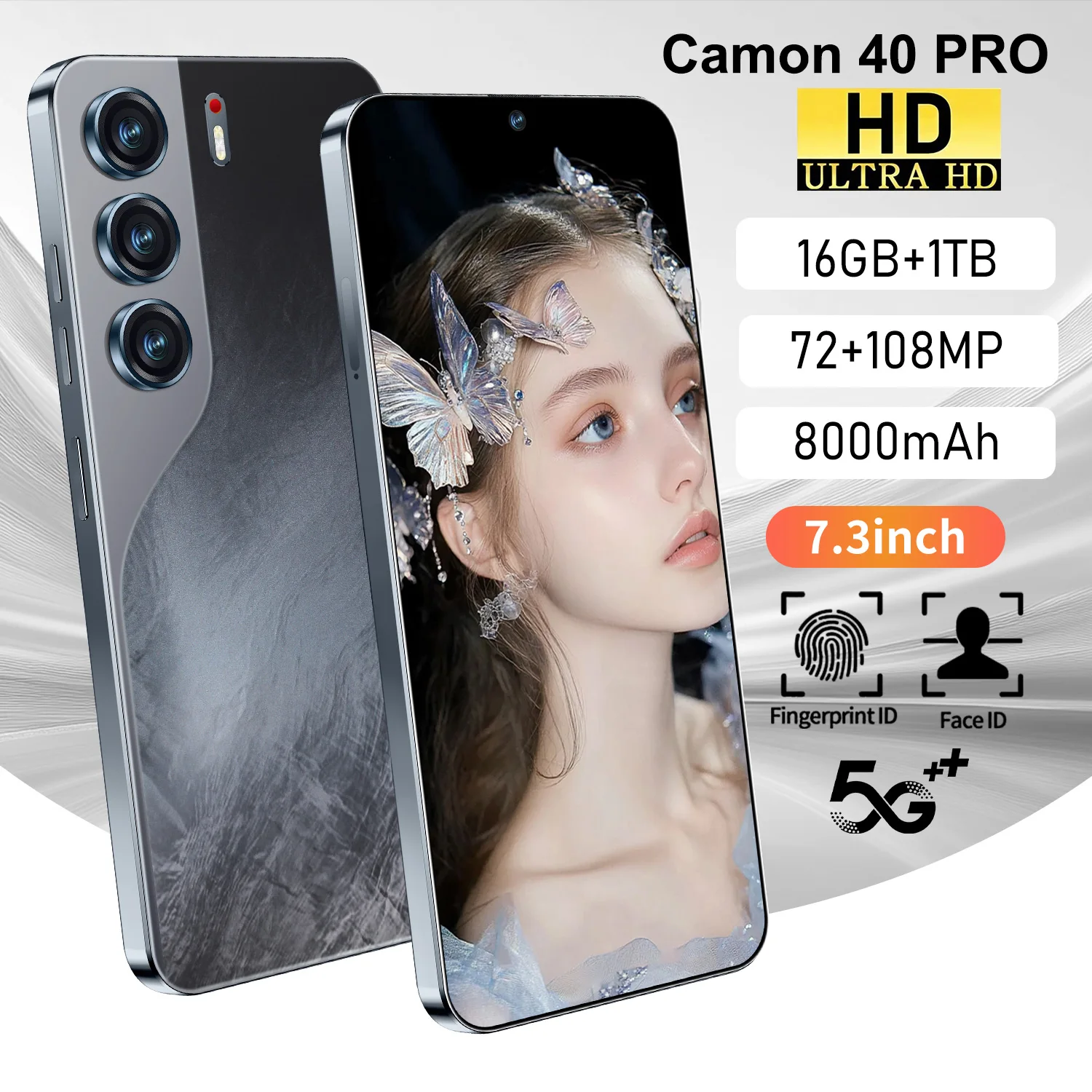 Camon 40 Smartphone High Quality 5G 16GB 1TB Large HD Screen 108MP Rear Camera Deca Core Premier Cellular for English - Image 4