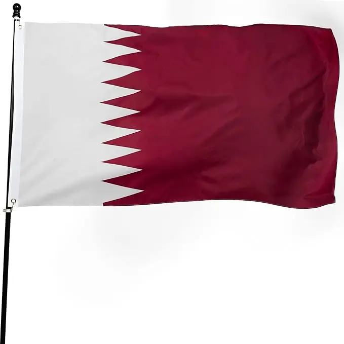 Reusable Rectangle Car Window Flag Qatar Flag Digital Printing Hanging Portable Travel Home Advertising Display Made Durable Pack of 10 - Image 4