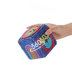 Sensory Activity Board Silicone Stress Relief Board DIY Puzzle Cube 3D Toy Unisex 3D Sensory Board Pack of 2