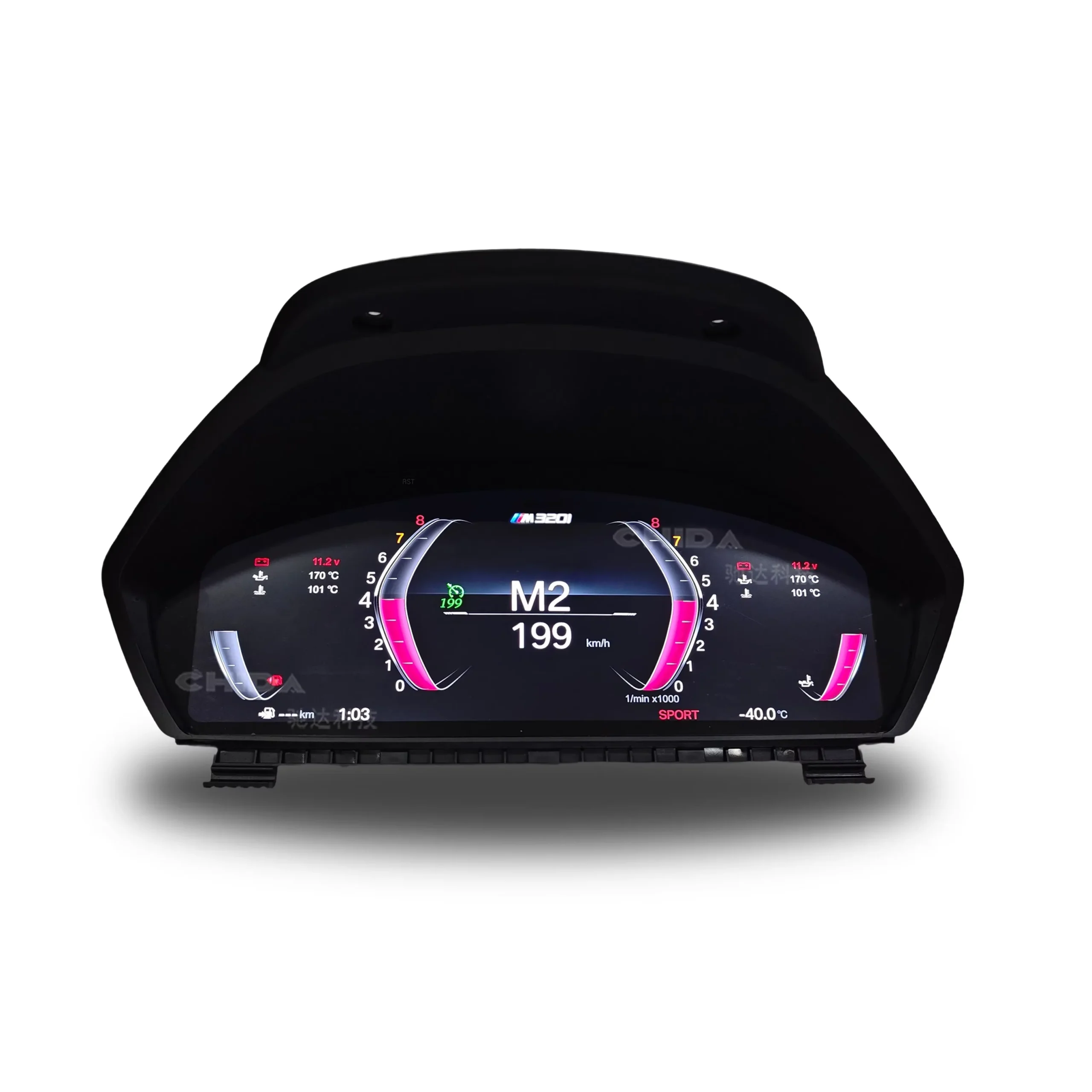 For B-M-W 3 F30 F31 4 F32 F33 F34 F36 M3 M4 Speed Meter Carplay Digital Odometer Screen Virtual Cockpit Digital Cluster Pack of 2 - Image 4