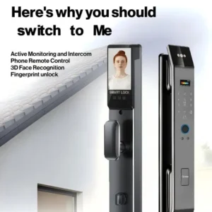 Secure Digital TUYA Smart Lock Camera Doorbell Wood/Brass Door Card/Key/Password/Fingerprint/App Control Wi-Fi Enabled Cloud App