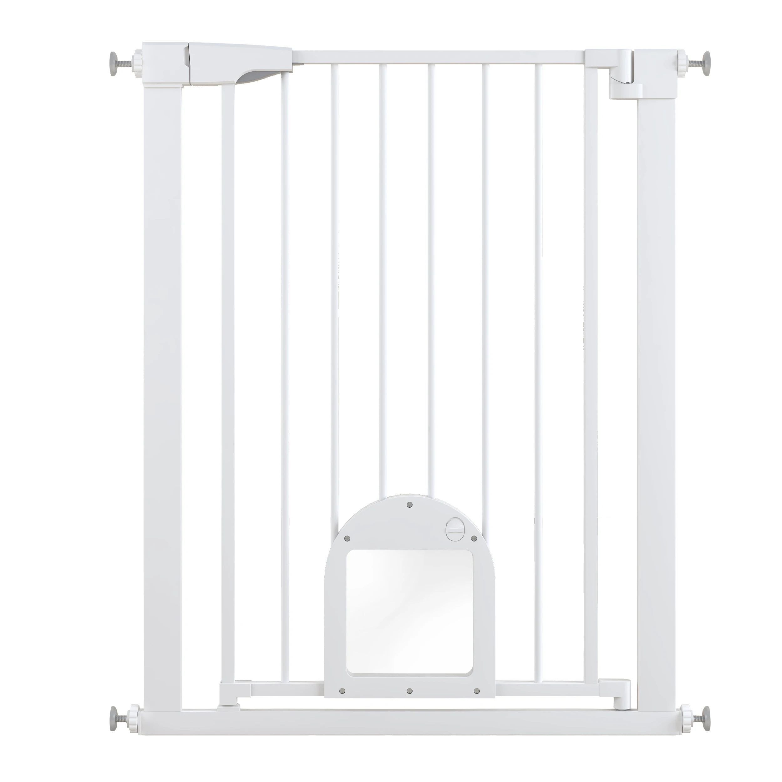 No Drill Iron Metal Security Fence for Dog Doorways with Button Closure-Eco-friendly Pet Cages Pack of 5 - Image 2