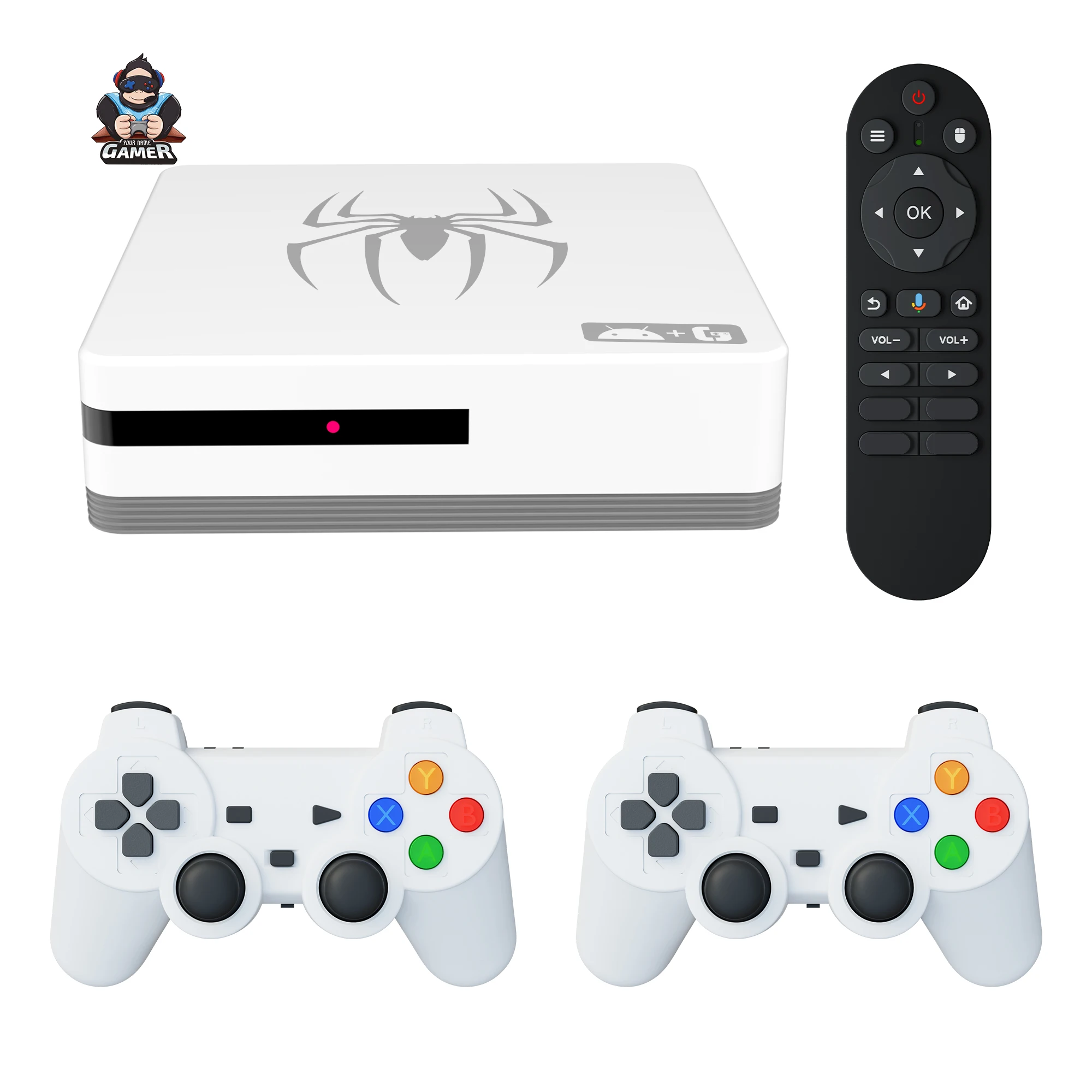 Zoku the Game Box G7 Professional Retro Game Console Android 16 with Wireless Control Handle Professional 8K Game Box Pack of 2