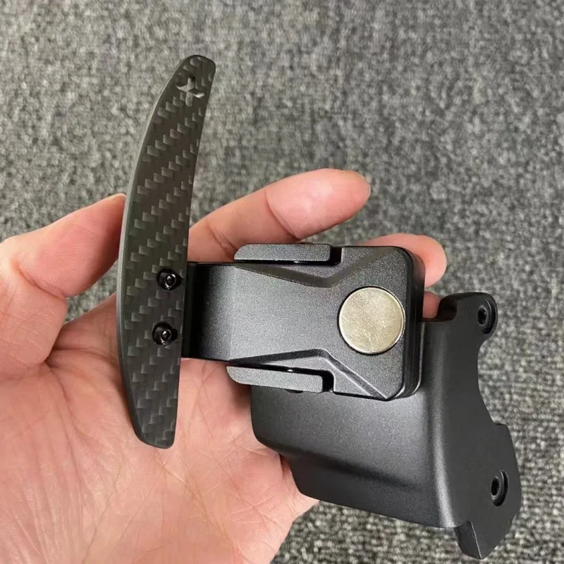 For BMW E90 E92 E93 M3 X5M X6M E70 E81 E82 E87 Carbon Fiber Magnetic Shift Paddle Car Steering Wheel LED Paddle Shifter - Image 4