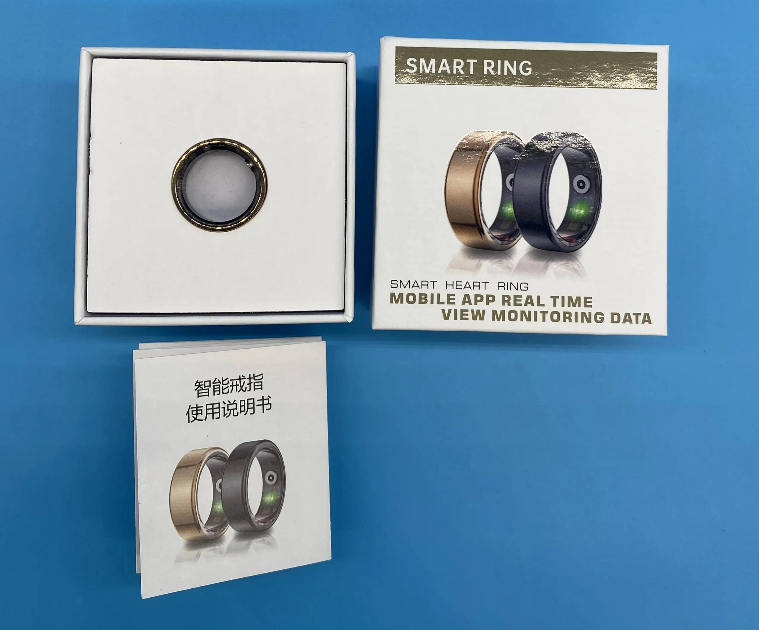 New Product Health Smart Finger Ring R02 Sleep Monitoring Health Management Wearable Device Smart Ring Pack of 2 - Image 3