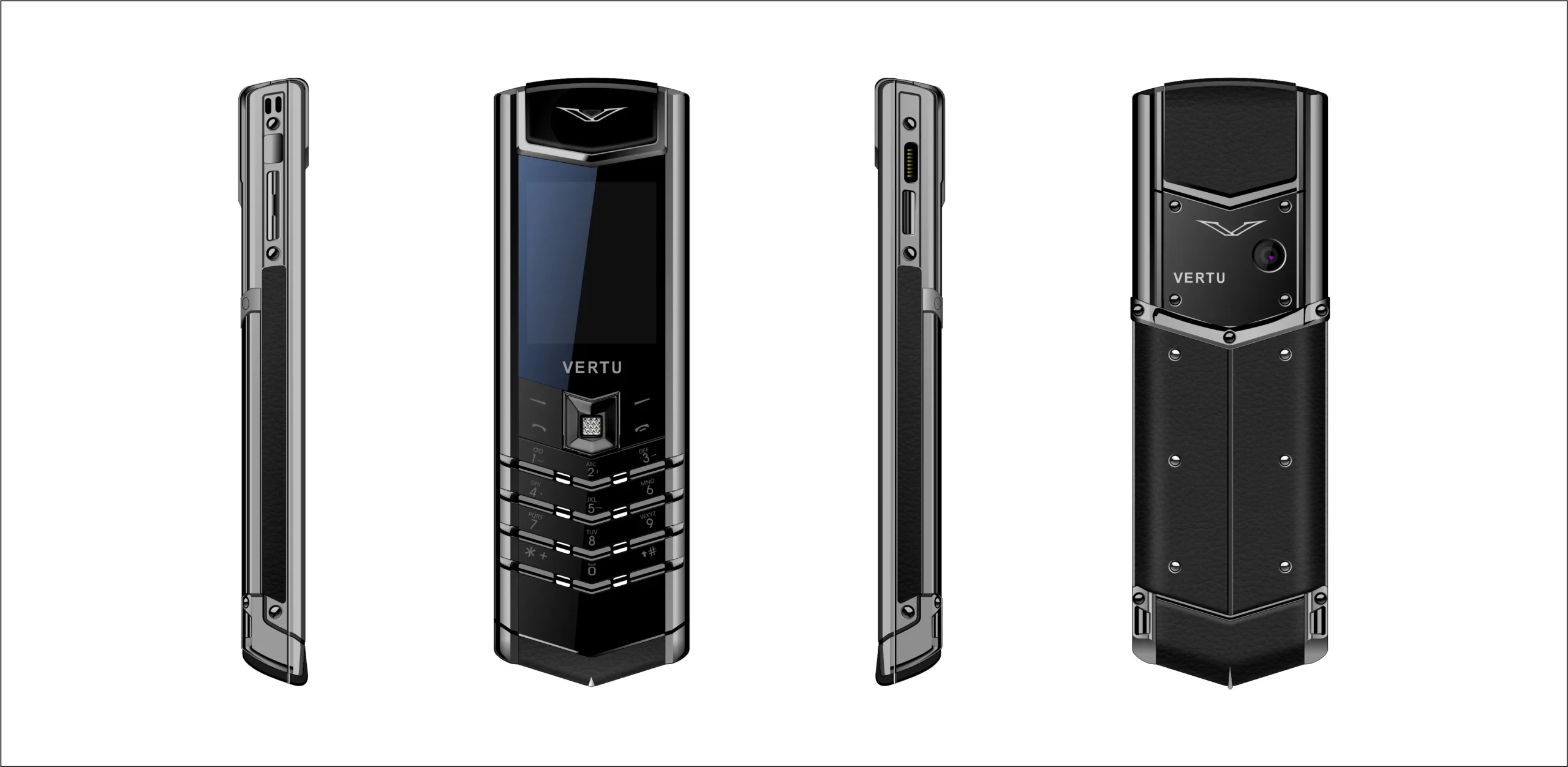 Free Gift Leather Bags Body Luxury Bar Phone V10 Dual Sim Mobile Cellphone Vibration Mp3 Mp4 FM - Image 2