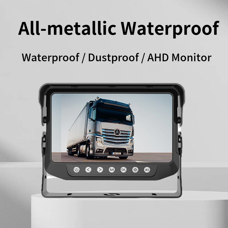 Universal 7 Inch Display AHD IP68 Waterproof Backup Camera Monitor Car Screen with Reversing Function 12-24V HD Night Vision - Image 2