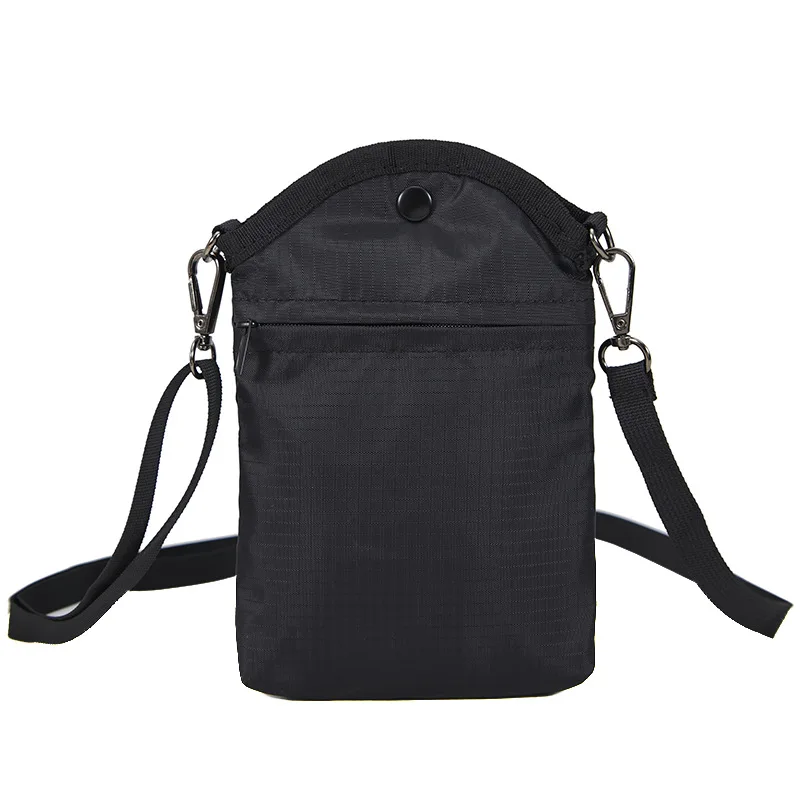 Wholesales Customized Men's Mini Mobile Phone Bag Unsex Outdoor Sport Tactical Nylon Cellphone Protective Shoulder Bag
